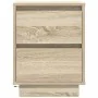 Mesilla de noche con luces LED roble Sonoma 38x34x50 cm by , Nightstands - Ref: Foro24-861287, Price: 57,92 €, Discount: %