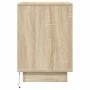 Mesilla de noche con luces LED roble Sonoma 38x34x50 cm by , Nightstands - Ref: Foro24-861287, Price: 57,92 €, Discount: %