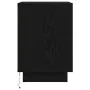 Mesilla de noche con luces LED negra 38x34x50 cm by , Nightstands - Ref: Foro24-861285, Price: 61,04 €, Discount: %