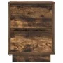 Mesilla de noche con luces LED roble ahumado 38x34x50 cm by , Nightstands - Ref: Foro24-861291, Price: 62,06 €, Discount: %