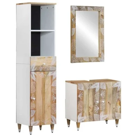Conjunto de muebles de baño 3 piezas madera maciza de mango von , Badezimmermöbel - Ref: Foro24-3310136, Preis: 259,06 €, Rab...