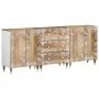 Aparadores 3 uds de madera maciza de mango 60x33,5x75 cm by , Lockers and storage cabinets - Ref: Foro24-3310134, Price: 330,...