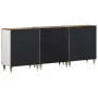 Aparadores 3 uds de madera maciza de mango 60x33,5x75 cm by , Lockers and storage cabinets - Ref: Foro24-3310134, Price: 330,...
