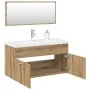 Juego de muebles baño 3 piezas madera ingeniería roble artisan de , Muebles de baño - Ref: Foro24-3328912, Precio: 339,84 €, ...
