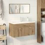 Juego de muebles baño 3 piezas madera ingeniería roble artisan de , Muebles de baño - Ref: Foro24-3328912, Precio: 339,84 €, ...
