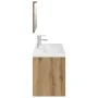 Juego de muebles baño 3 piezas madera ingeniería roble artisan de , Muebles de baño - Ref: Foro24-3328912, Precio: 339,84 €, ...