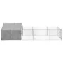 Caseta perros exterior con corral 6x2x1,5 m acero galvanizado von , Hundehütten - Ref: Foro24-3329238, Preis: 210,92 €, Rabat...