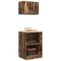 Armarios 2 uds para garaje madera ingeniería roble ahumado by , Armarios industriales - Ref: Foro24-3328282, Price: 97,48 €, ...