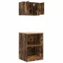 Armarios 2 uds para garaje madera ingeniería roble ahumado by , Armarios industriales - Ref: Foro24-3328282, Price: 97,48 €, ...