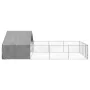 Caseta perros exterior con corral 7x3x1,9 m acero galvanizado by , Dog kennels - Ref: Foro24-3329244, Price: 273,05 €, Discou...
