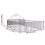 Caseta perros exterior con corral 7x3x1,9 m acero galvanizado by , Dog kennels - Ref: Foro24-3329244, Price: 273,05 €, Discou...