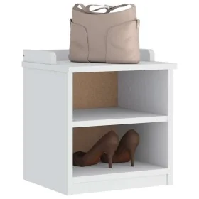Banco de recibidor SANDNES madera maciza pino blanco 45x40x50cm by , Benches for halls and storage - Ref: Foro24-4010444, Pri...