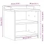 Banco de recibidor SANDNES madera maciza pino blanco 45x40x50cm by , Benches for halls and storage - Ref: Foro24-4010444, Pri...