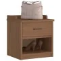 Banco de recibidor SANDNES madera maciza de pino 45x40x50 cm by , Benches for halls and storage - Ref: Foro24-4010446, Price:...
