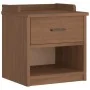 Banco de recibidor SANDNES madera maciza de pino 45x40x50 cm by , Benches for halls and storage - Ref: Foro24-4010446, Price:...