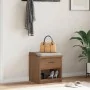 Banco de recibidor SANDNES madera maciza de pino 45x40x50 cm by , Benches for halls and storage - Ref: Foro24-4010446, Price:...