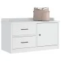 Banco de recibidor SANDNES madera maciza pino blanco 87x40x50cm von , Bänke für Hallen und Lager - Ref: Foro24-4010465, Preis...