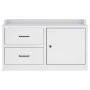 Banco de recibidor SANDNES madera maciza pino blanco 87x40x50cm von , Bänke für Hallen und Lager - Ref: Foro24-4010465, Preis...