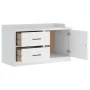Banco de recibidor SANDNES madera maciza pino blanco 87x40x50cm von , Bänke für Hallen und Lager - Ref: Foro24-4010465, Preis...