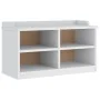 Banco de recibidor SANDNES madera maciza pino blanco 87x40x50cm de , Bancos para recibidores y almacenamiento - Ref: Foro24-4...