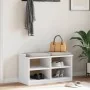 Banco de recibidor SANDNES madera maciza pino blanco 87x40x50cm de , Bancos para recibidores y almacenamiento - Ref: Foro24-4...