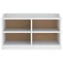 Banco de recibidor SANDNES madera maciza pino blanco 87x40x50cm de , Bancos para recibidores y almacenamiento - Ref: Foro24-4...