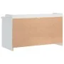 Banco de recibidor SANDNES madera maciza pino blanco 87x40x50cm de , Bancos para recibidores y almacenamiento - Ref: Foro24-4...