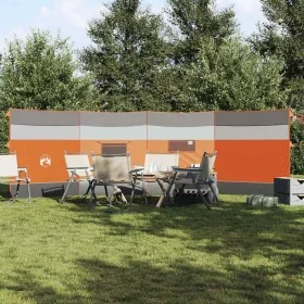 Cortaviento de camping impermeable gris naranja 510x153 cm by , Windbreaks - Ref: Foro24-4009650, Price: 40,50 €, Discount: %