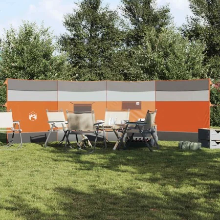 Cortaviento de camping impermeable gris naranja 510x153 cm by , Windbreaks - Ref: Foro24-4009650, Price: 40,50 €, Discount: %