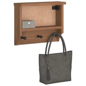 Perchero de pared SANDNES 45x12x35 cm madera maciza de pino by , Hat and coat racks - Ref: Foro24-4010452, Price: 25,68 €, Di...
