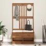 Perchero de entrada SANDENS madera maciza de pino 87x40x159,5cm by , Benches for halls and storage - Ref: Foro24-4010490, Pri...