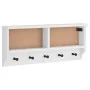 Perchero de pared SANDNES madera maciza pino blanco 87x12x35 cm by , Hat and coat racks - Ref: Foro24-4010471, Price: 42,83 €...
