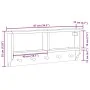 Perchero de pared SANDNES madera maciza pino blanco 87x12x35 cm by , Hat and coat racks - Ref: Foro24-4010471, Price: 42,83 €...