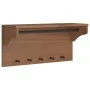 Perchero de pared SANDNES madera maciza de pino 87x30x42 cm by , Hat and coat racks - Ref: Foro24-4010473, Price: 67,83 €, Di...