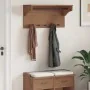 Perchero de pared SANDNES madera maciza de pino 87x30x42 cm by , Hat and coat racks - Ref: Foro24-4010473, Price: 67,83 €, Di...