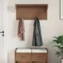 Perchero de pared SANDNES madera maciza de pino 87x30x42 cm by , Hat and coat racks - Ref: Foro24-4010473, Price: 67,83 €, Di...
