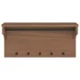 Perchero de pared SANDNES madera maciza de pino 87x30x42 cm by , Hat and coat racks - Ref: Foro24-4010473, Price: 67,83 €, Di...