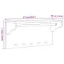 Perchero de pared SANDNES madera maciza de pino 87x30x42 cm by , Hat and coat racks - Ref: Foro24-4010473, Price: 67,83 €, Di...