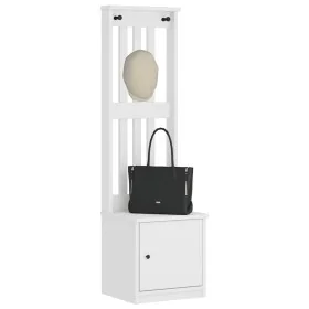 Perchero de entrada SANDENS madera pino blanco 45x40x159,5 cm von , Bänke für Hallen und Lager - Ref: Foro24-4010486, Preis: ...