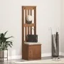 Perchero de entrada SANDENS 45x40x159,5cm madera maciza de pino by , Benches for halls and storage - Ref: Foro24-4010484, Pri...