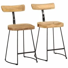 Taburetes de barra 2 uds madera maciza de mango 49x43x79 cm von , Küchenhocker - Ref: Foro24-4013523, Preis: 130,30 €, Rabatt: %