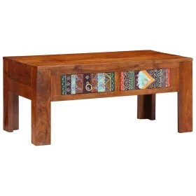 Mesa de centro de madera maciza de acacia 90x50x40 cm by , Coffee table - Ref: Foro24-4016486, Price: 159,25 €, Discount: %