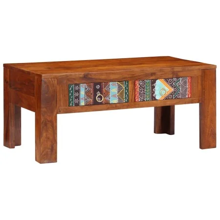 Mesa de centro de madera maciza de acacia 90x50x40 cm de , Mesas de centro - Ref: Foro24-4016486, Precio: 160,03 €, Descuento: %