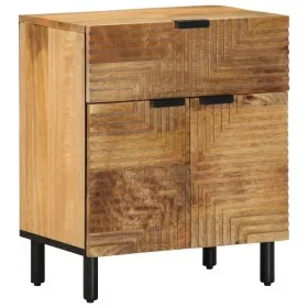 Mesita de noche madera maciza de mango 50x33x60 cm marrón de , Mesitas de noche - Ref: Foro24-4017731, Precio: 89,89 €, Descu...