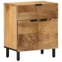 Mesita de noche madera maciza de mango 50x33x60 cm marrón de , Mesitas de noche - Ref: Foro24-4017731, Precio: 89,95 €, Descu...