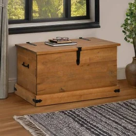 Baúl de almacenamiento HALDEN de madera maciza 91x48x47 cm by , Storage trunks - Ref: Foro24-4018401, Price: 160,48 €, Discou...