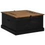 Baúl de almacenamiento HALDEN negro 91x91x47 cm madera maciza by , Storage trunks - Ref: Foro24-4018408, Price: 235,25 €, Dis...