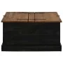 Baúl de almacenamiento HALDEN negro 91x91x47 cm madera maciza by , Storage trunks - Ref: Foro24-4018408, Price: 235,25 €, Dis...