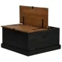 Baúl de almacenamiento HALDEN negro 91x91x47 cm madera maciza by , Storage trunks - Ref: Foro24-4018408, Price: 235,25 €, Dis...
