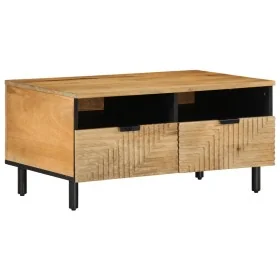 Mesa de centro madera maciza de mango marrón 80x54x40 cm by , Coffee table - Ref: Foro24-4017733, Price: 133,20 €, Discount: %